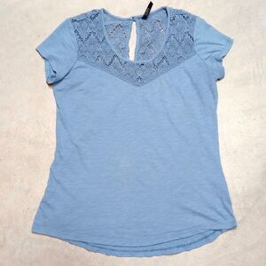 Kuhl Women's Top Size Medium Short Sleeve Keyhole Back Shirt Blouse